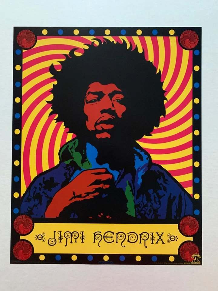 Оригинальный опубликованный плакат Джими Хендрикса 16 x 20 дюймов - Изображение 1 из 1