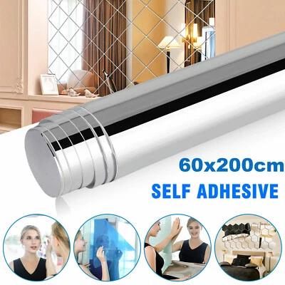 2M Non Glass Mirror Flexible Mirror Sheets Self-Adhesive Plastic Mirror Tiles - Image 1 of 4