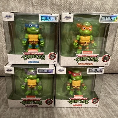 "Juego de 4 figuras de metal de 2"" Teenage Mutant Ninja Turtles 2023 Jada" Foto 1 de 2