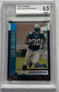 Julius Peppers 2002 Bowman #144 Rookie Carolina Panthers RC BGS 8.5 NM-MT - Picture 1 of 1