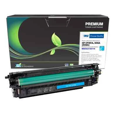 MSE Cyan Toner CF361A - 508A For HP LaserJet Enterprise M552dn M553 M553dn M553x - Image 1 of 4