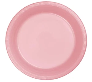 NEW Touch of Color 72 Count 6 7/8 in Classic Pink Paper Plates - Picture 1 of 1