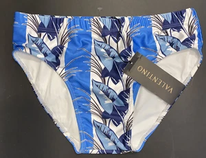 NEW VALENTINO SWIMMING BRIEFS SIZE M MEDIUM, Blue, White - Picture 1 of 5