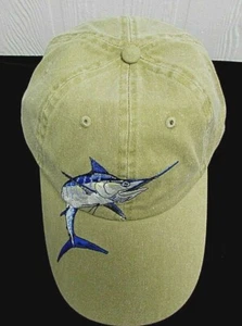 Gorra deportiva MARLIN BRONCEADO sombrero de pesca ajustable bordado pescado nuevo AG36 - Imagen 1 de 5