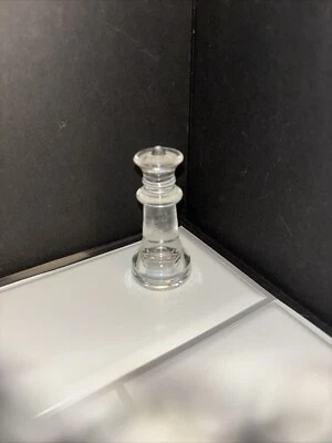 Un REEMPLAZO * ~2.5" ALTO SOLO REINA * PIEZA DE AJEDREZ DE VIDRIO TRANSPARENTE Extra Artesanal Foto 1 de 4