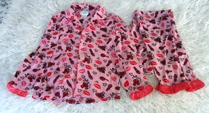 BUNZ Kids Girls 2Pc. Pajama Set Sleepwear Pants/Long Sleeve shirt size 7T - Picture 1 of 4