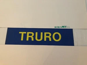 Cornwall / Cornish Bus Blind 73 Blue 31" - VERY RARE - Truro - Picture 1 of 5