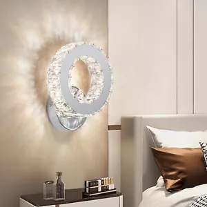 Buccleuch LED Crystal Wall Sconce, Bright Adjustable Color Wall Sconce Light ... - Picture 1 of 7