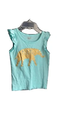 Crazy 8 - Camiseta sin mangas Elephant ~ Dorado y Turquesa ~ Talla S/4 ~ Foto 1 de 4