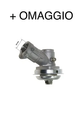 Coppia conica decespugliatore 9 denti tubo 26mm testina ricambio + OMAGGIO - Immagine 1 di 2