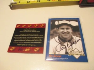 Diamond Signatures Roy Sievers St Louis Browns Autographed Baseball Card COA - Picture 1 of 2