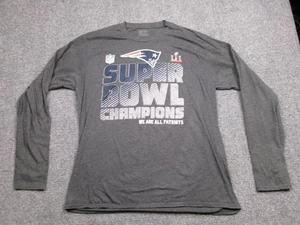Camisa New England Patriots Para Hombres XL Gris NFL Fútbol Super Bowl LI Campeones - Imagen 1 de 10