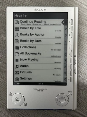 Sony Reader PRS 505 - Silver - Image 1 of 4