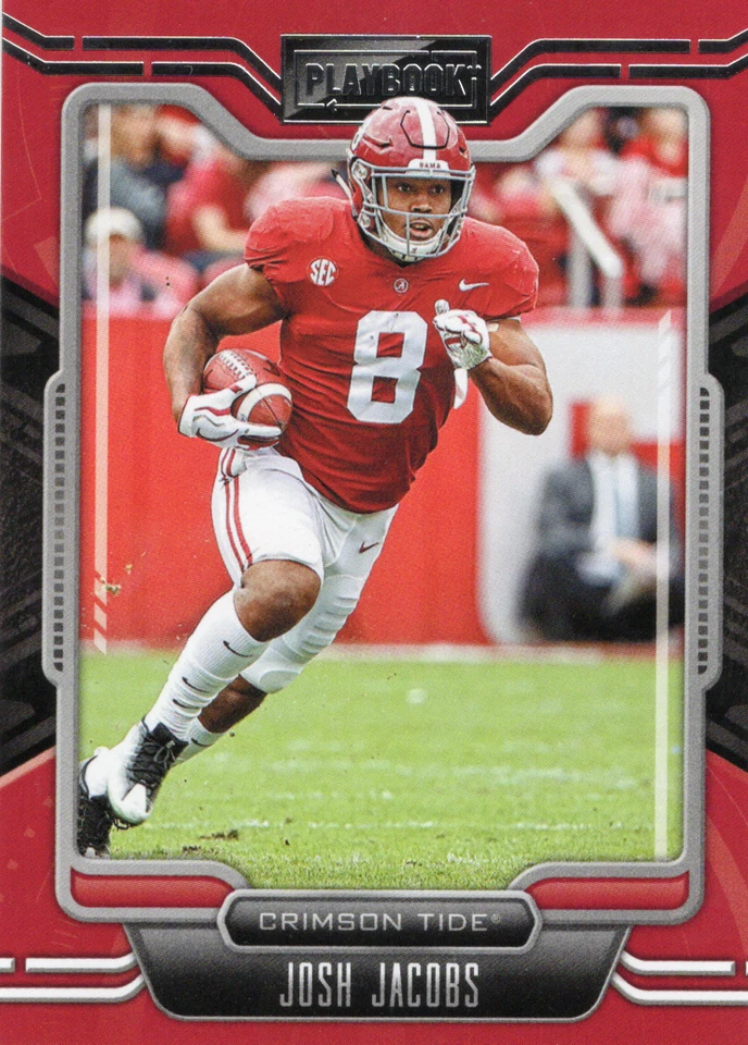2022 Panini Chronicles PlayBook Draft Picks #22 Josh Jacobs - Red - Image 1 of 2