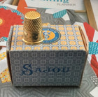 SAJOU GOLD PLATED THIMBLE SIZE 5