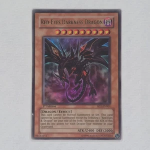 Yugioh Red-Eyes Darkness Dragon SD1-EN001 Ultra Rare 1st Edition - Picture 1 of 2