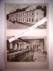 Alte Foto-Postkarte "Gasthof Feldschlößchen Greiz-Sachswitz", gel. um 1950 - Bild 1 von 2