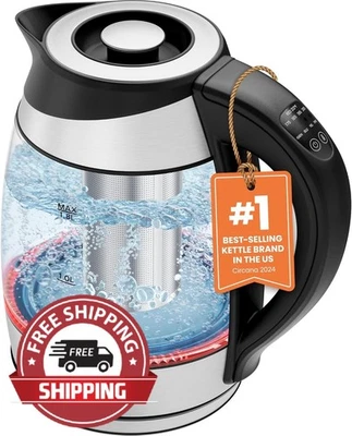 Hervidor de Agua Eléctrico Para Hervir Agua Rapido Cafetera Tetera Café Te 1.8L Foto 1 de 4