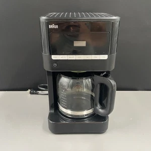 Braun Brew Sense 12 cup Drip Coffee Maker, Black, KF7000 Missing Filter - Picture 1 of 5
