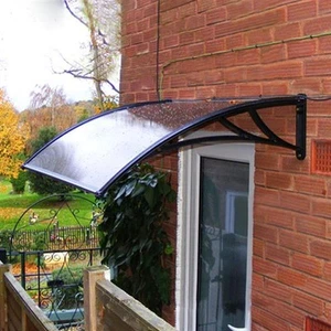 Door Canopy Outdoor Porch Awning Shelter Front Back Patio Window Roof Rain - Picture 1 of 18