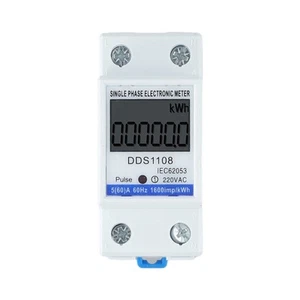 LCD Electric Meter KWH AC Digital WattHour Meter 220V 60A Suitable for 50/60Hz - Picture 1 of 16