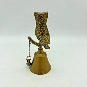 Neuheit massive Messing Glocke Eule figürlicher Griff Außenklatsche Made in India - Bild 1 von 7