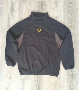 Nike Tiempo Vintage Drill Top Sudadera Jersey Y2K/Talla Grande/Negro y Gris - Imagen 1 de 7