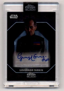 GUY HENRY AS GOVERNOR TARKIN 2024 TOPPS CHROME BLACK DARK SIDE AUTO BF8470 - Picture 1 of 1