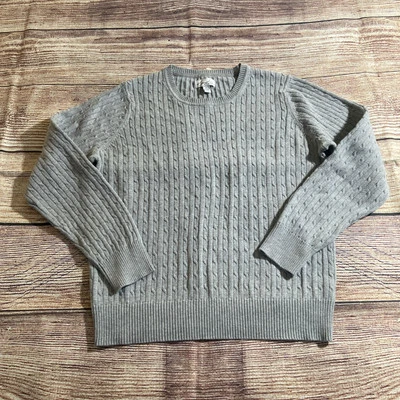 Suéter Kim Rogers Petites Gris Manga Larga Algodón Ligero Mujer Talla Grande Foto 1 de 4