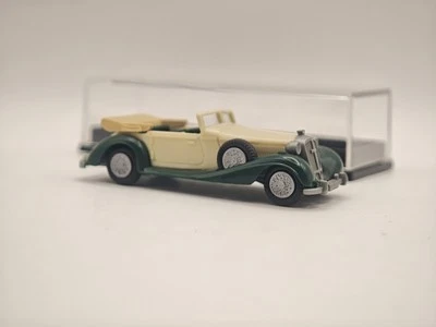 Praliné Horch 853A H0 1:87 Modellino Auto Storica Verde Crema - Immagine 1 di 4