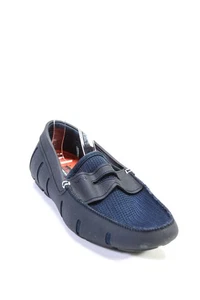 Swims Mens Textured Mesh Round Toe Slip-On Swimming Loafers Blue Size 8 - Picture 1 of 6