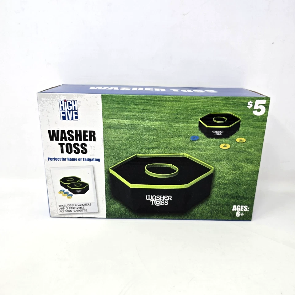 Washer Toss Game Set High Five Outdoor Backyard Party Beach Game Age 6
