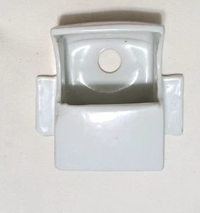 Comedero de baño para pájaros jaula para pájaros blanca zona Alemania-Estados Unidos circa 1945 - Imagen 1 de 3