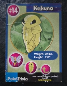 Kakuna #14 Pokemon Poke Trivia Karte - Bild 1 von 4