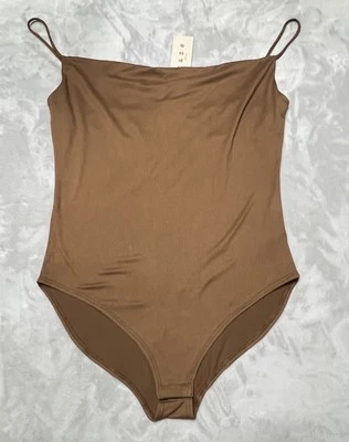 Body marrón sin mangas GAZE para mujer talla L correas de espagueti sin mangas cortina suave Foto 1 de 4