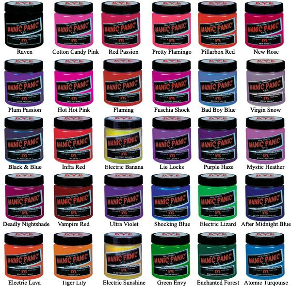 New Punk Manic Panic Cream Formula Semi-Permanent Hair Color Dye All Colors 4 oz - Image 1 of 1