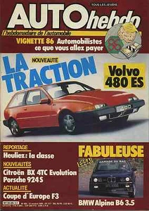 AUTO HEBDO Nr. 495 31.10.1985 ALPINA B6 PORSCHE 924S VOLVO 480ES- - Bild 1 von 1