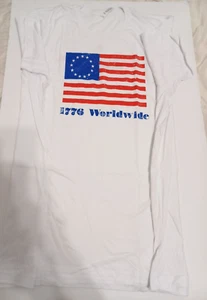 Infowars 1776 Worldwide America's Back Mens White T-Shirt Size 3XL - Picture 1 of 3