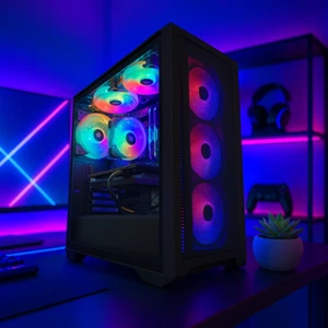 Gaming PC Desktop Intel Core i7 1TB SSD 32GB RAM GeForce RTX3060 WIFI 6 ARGB - Picture 1 of 6