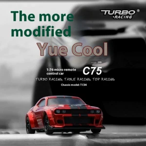 TURBO RACING 1:76 Nuevo Coche de Carreras Actualizado Escala Completa RC Mini Coche de Control Remoto - Imagen 1 de 9