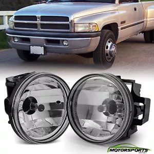 For 1999-2001 Dodge Ram Sport Bumper Driving Fog Lights+Bulbs Pair 99-01 - Foto 1 di 7