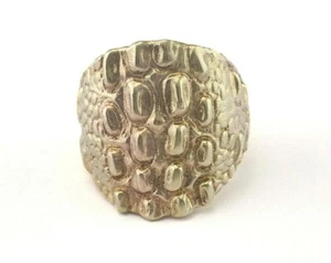 Anillo ajustable cocodrilo latón crudo (18 mm 7,5 EE. UU. - ajustable) 2753 - Imagen 1 de 4