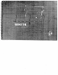White W1314 Sewing Machine/Embroidery/Serger Owners Manual Reprint - Picture 1 of 1