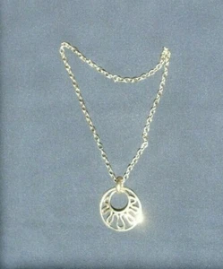 Vintage SARAH COVENTRY NECKLACE from the 70's long chain 14.5" with Hang Tag - Picture 1 of 2