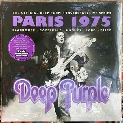 33t Deep Purple - Paris 1975 - LIMITED EDITION NUMBERED PURPLE VINYL - 3 LP 2021 - Photo 1/2
