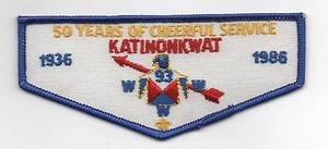 OA Katinonkwat Lodge 93 Flap F-2, 50 aniversario. (1986), ¡Como nuevo! - Imagen 1 de 1