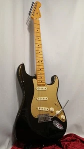 Fender American Ultra Stratocaster MN TXT Texas Tea USA 2022 Electric Guitar - Picture 1 of 17