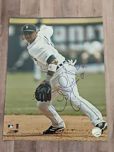 Archivio fotografico firmato Carlos Guillen 11x14 COA Detroit Tigers Seattle Mariners - Foto 1 di 2