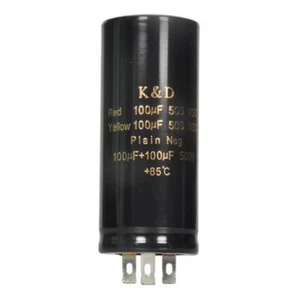 Condensador de lata electrolítica 100+100uf 100uf+100uf 500V amplificador de tubo de guitarra hágalo usted mismo audio - Imagen 1 de 6