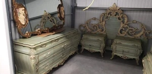 Louise French Provincial Vintage Bedroom 6pcs Set - Beauty and The Beast Style - Picture 1 of 12
